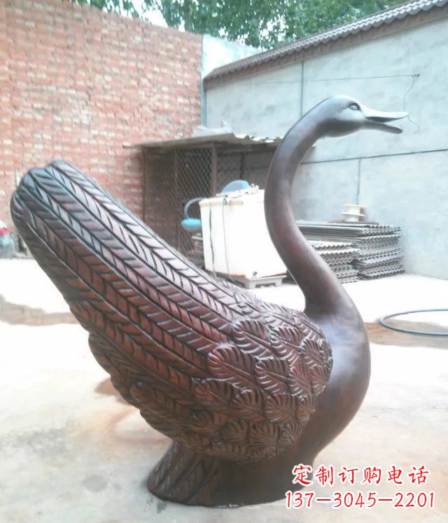 河南天鹅公园天王动物铜雕