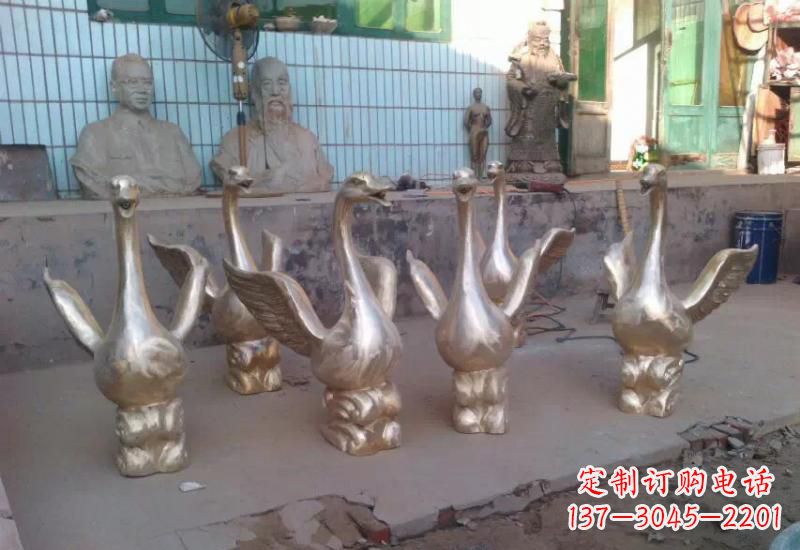 河南天鹅喷泉雕塑