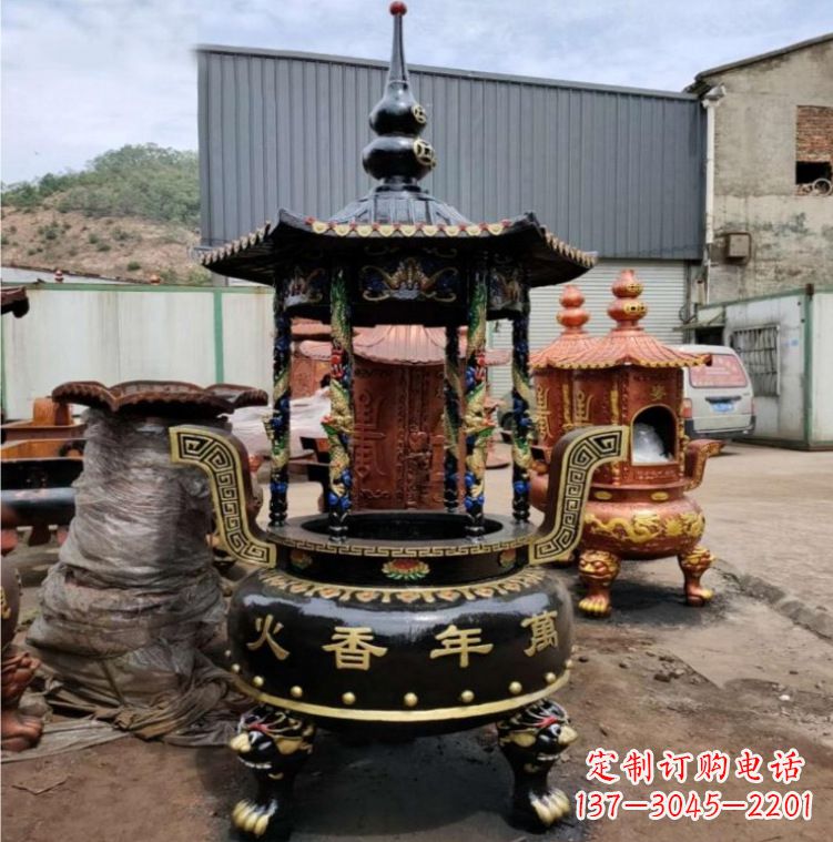 河南铁香炉铜雕