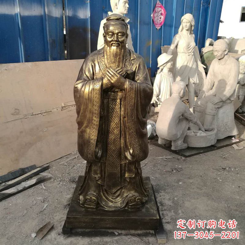河南同济大学孔子雕塑
