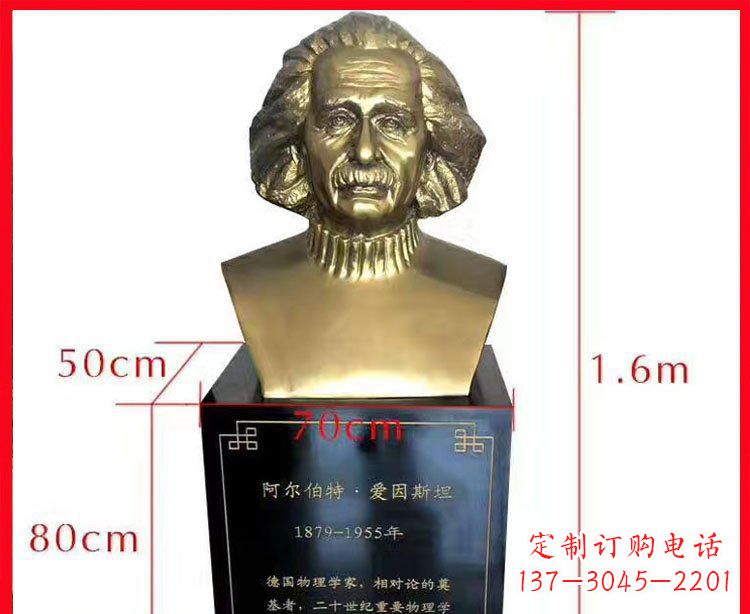 河南铜雕爱因斯坦头像