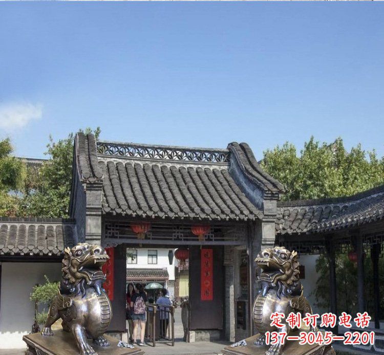 河南铜雕北京狮子庭院动物雕塑