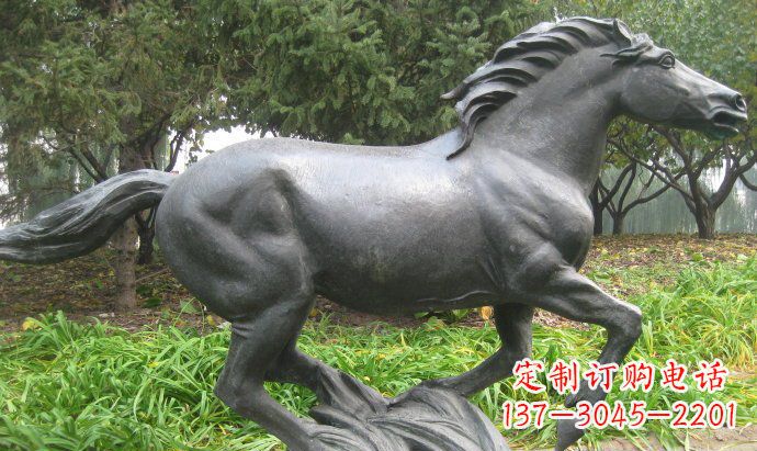 河南铜雕奔马公园动物雕塑