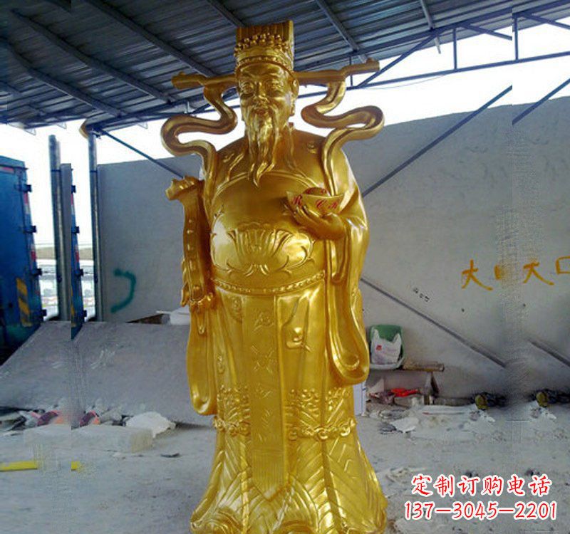 河南铜雕财神雕像