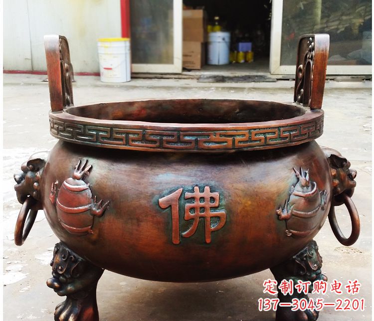 河南铜雕祠堂景观香炉