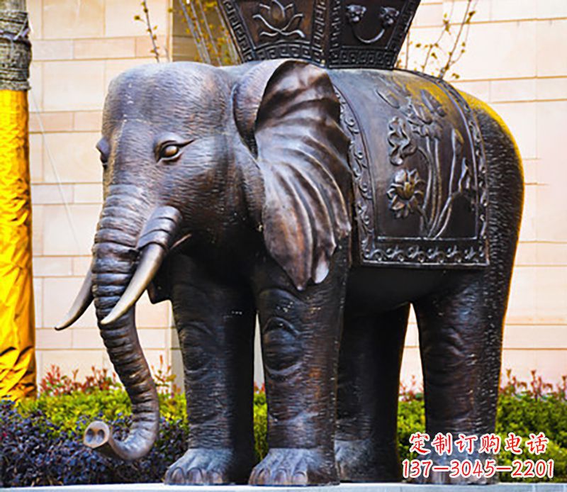 河南铜雕大象