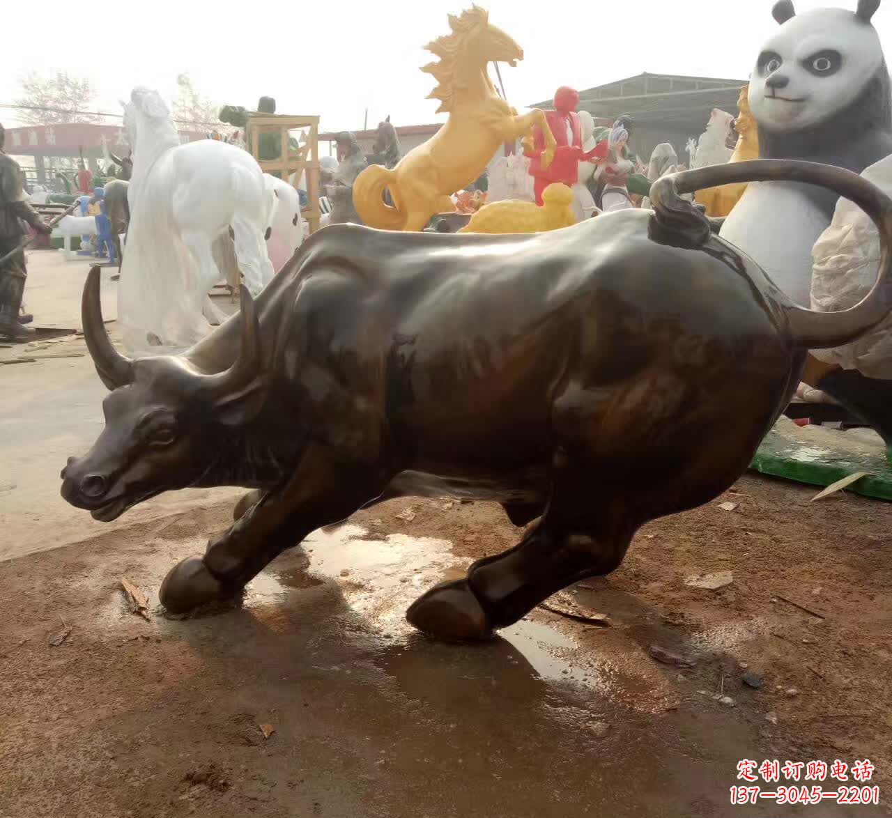 河南铜雕动物牛