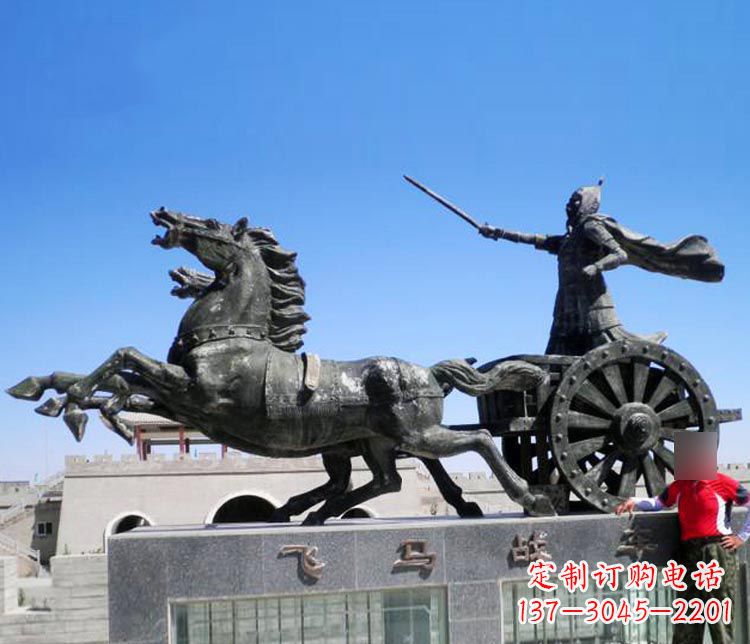 河南铜雕飞马战车