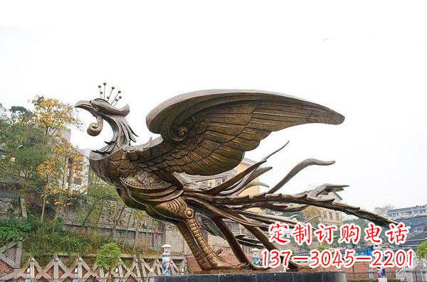 河南铜雕凤凰