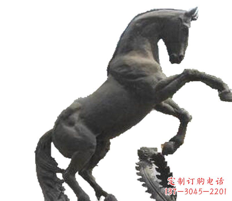 河南铜雕广场街道景观摆件动物马雕塑