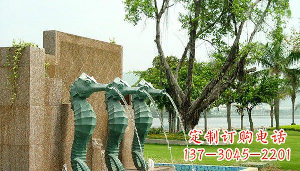 河南铜雕海马雕塑