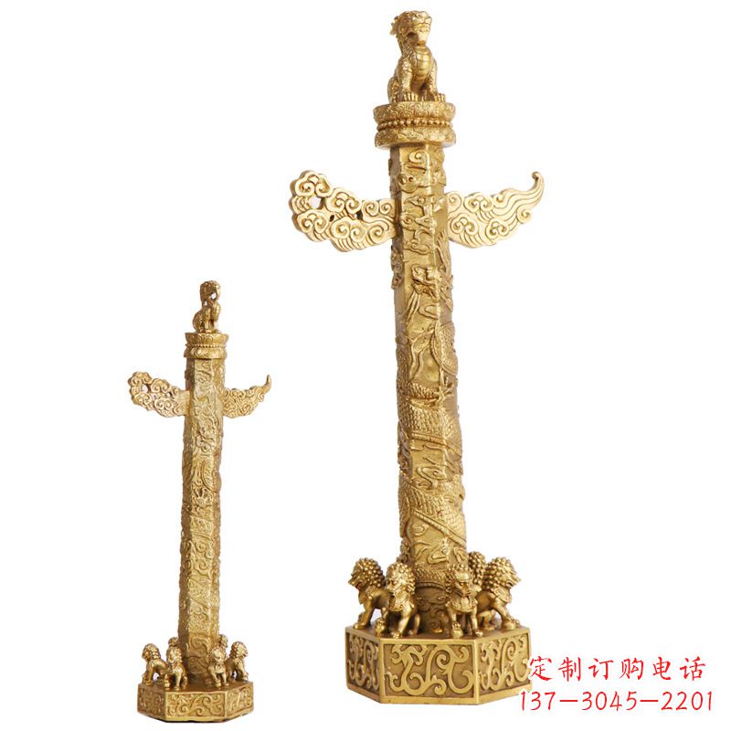 河南铜雕华表柱
