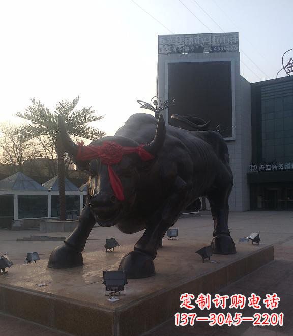 河南铜雕牛公园动物雕塑