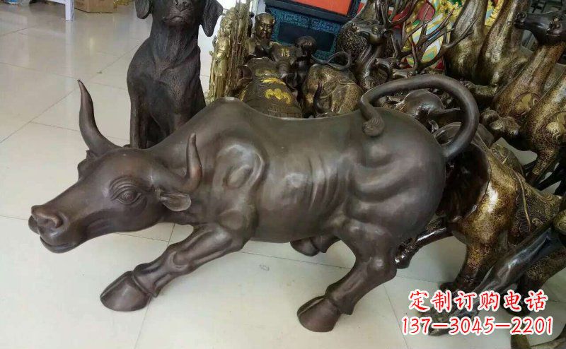 河南铜雕牛广场动物景观摆件 (5)