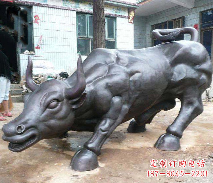 河南铜雕牛广场动物景观摆件 (3)