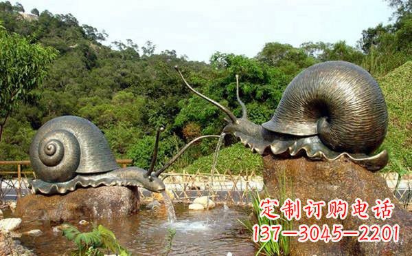 河南铜雕喷水蜗牛