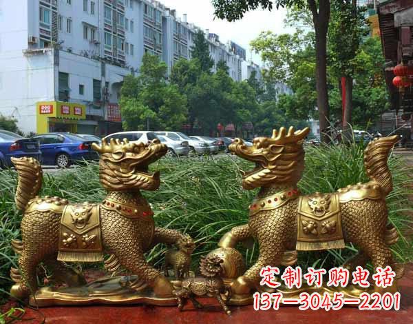 河南铜雕麒麟神兽