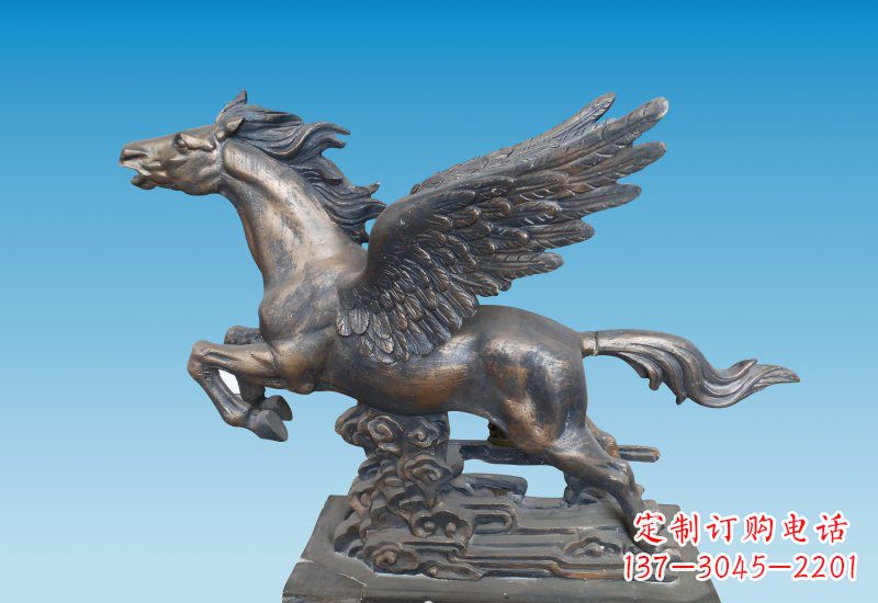 河南铜雕企业飞马