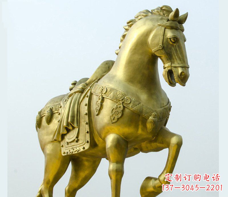 河南铜雕商场招财动物马雕塑