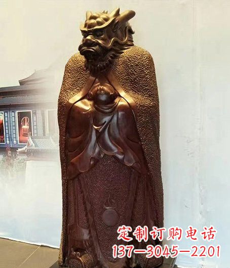 河南铜雕兽首人身十二生肖