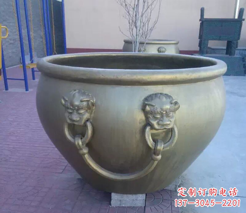 河南铜雕水缸
