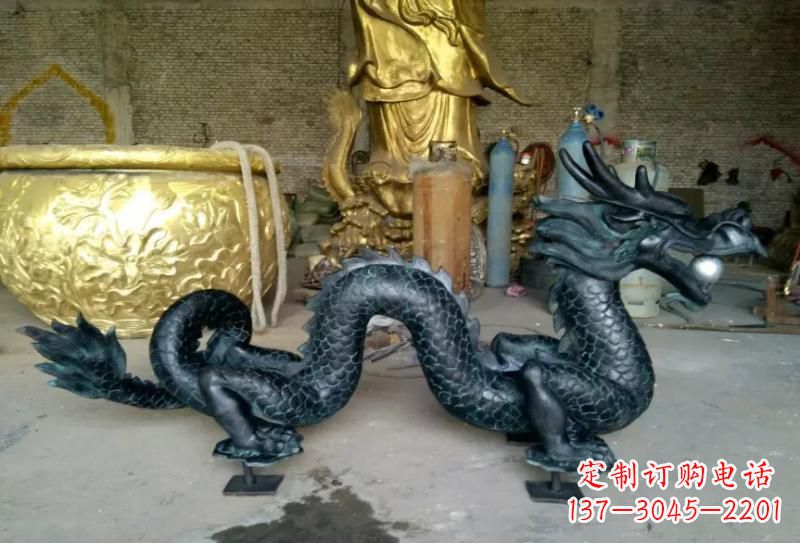 河南铜雕双龙戏珠222