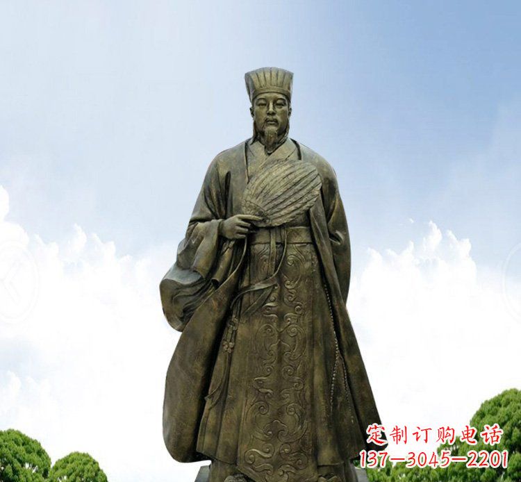 河南铜雕伟人诸葛亮古代历史人物
