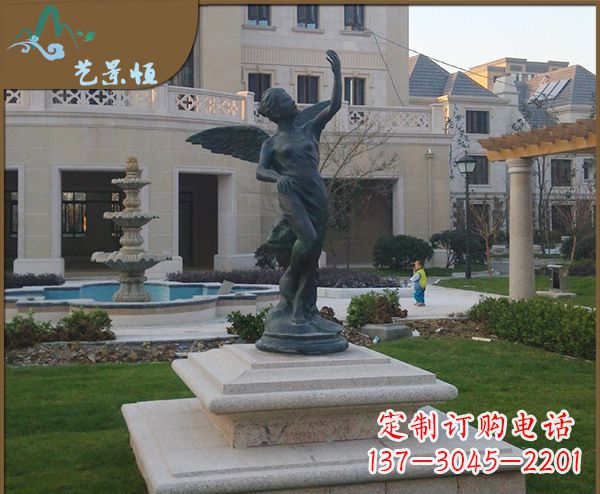 河南铜雕西方天使人物雕塑1