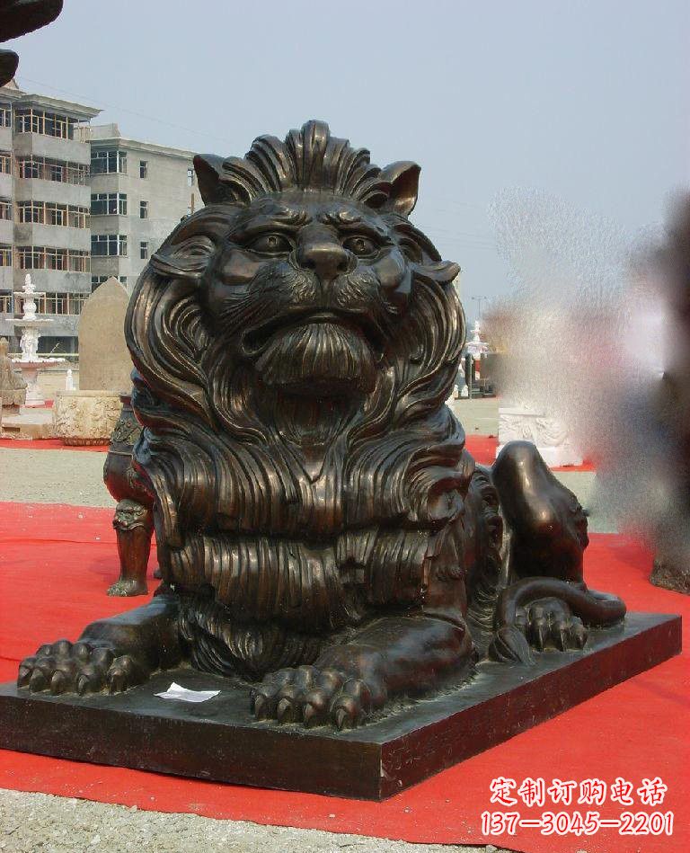 河南铜雕西洋狮子222