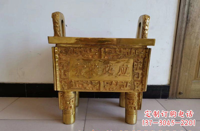 河南铜雕香炉雕塑