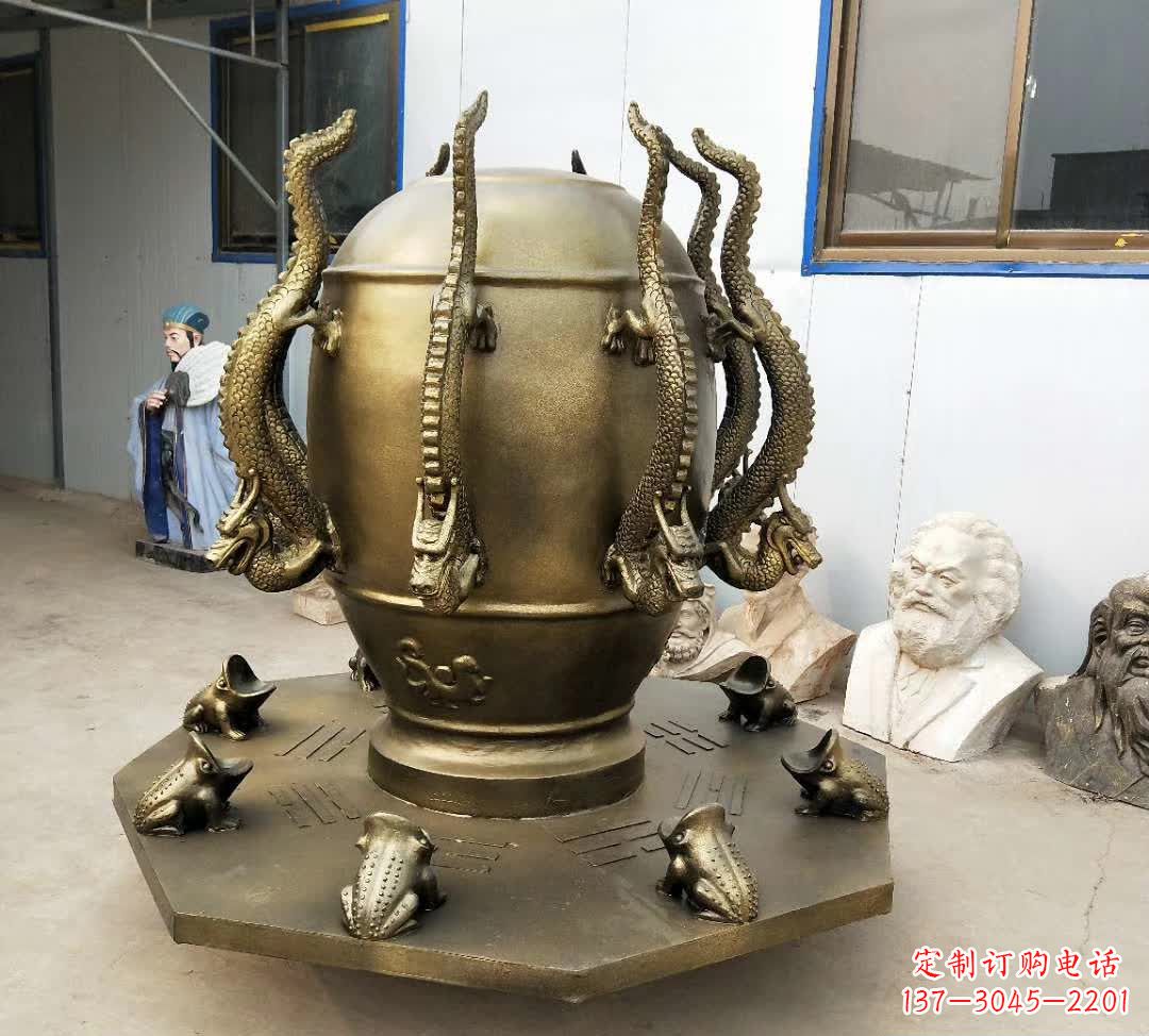 河南铜雕校园景观地动仪