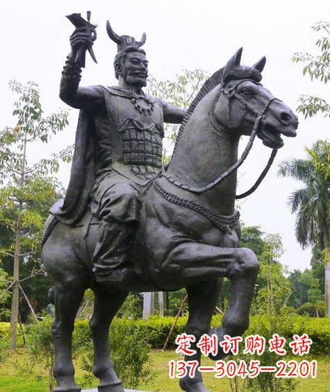 河南铜雕炎帝骑马
