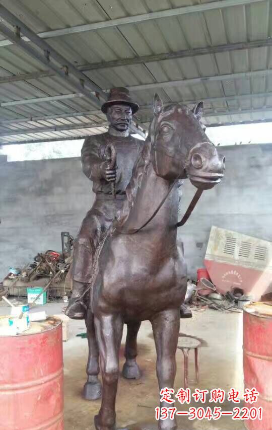 河南铜雕园林动物马雕塑