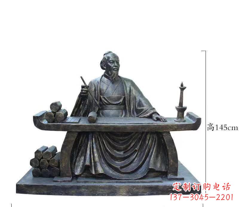 河南铜雕张仲景人物