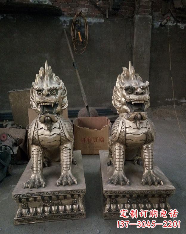 河南铜雕镇宅麒麟