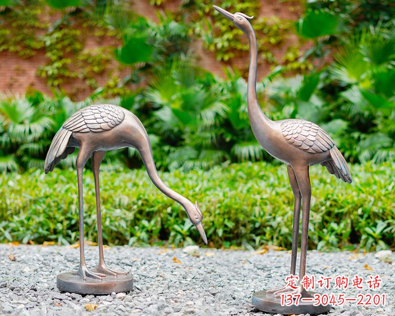 河南推荐仿真仙鹤动物雕塑