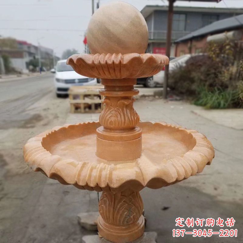 河南晚霞红风水球