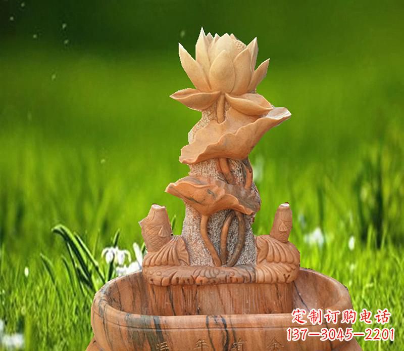 河南晚霞红景观荷花水池