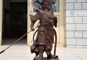河南唯美古典风格关公铜雕像