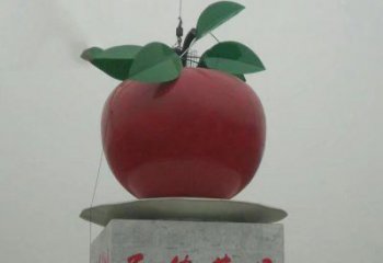 河南精美苹果雕塑，给空间增添独特风格