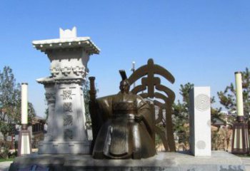 河南秦始皇雕塑，精致细腻，传承历史之美