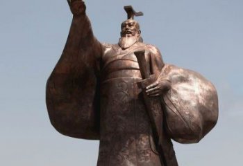 河南秦始皇铜雕精美塑像，让历史回溯至您身边