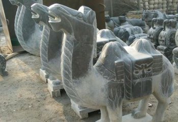 河南青石骆驼雕，把动物活灵活现
