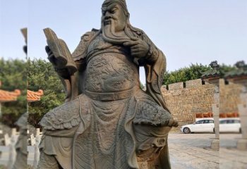 河南青石关公雕塑，让您的家居更加古典优雅