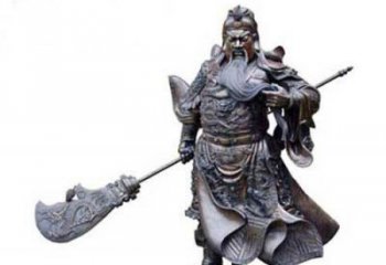 河南关羽青铜雕塑，传承历史的精神