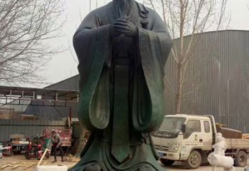 河南青铜孔子雕塑，传承中华优秀文化