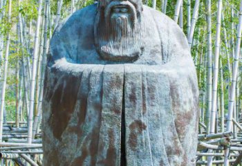 河南青铜孔子人像雕塑，真实还原历史智慧精神