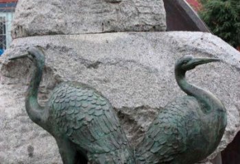河南青铜仙鹤公园动物雕塑--令人叹为观止的完美艺术品