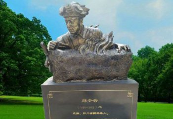 河南精致邱少云胸像铜雕