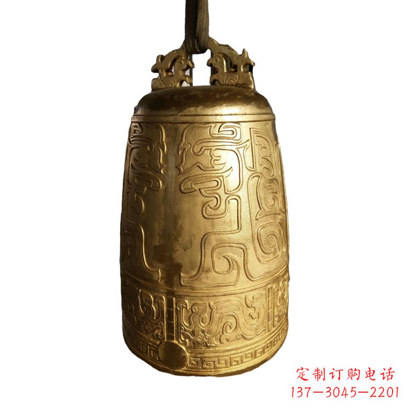 河南文化铜钟挂钟